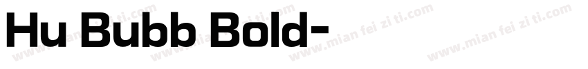 Hu Bubb Bold字体转换